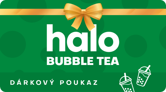 Dárkový poukaz halo BUBBLE TEA — přední strana